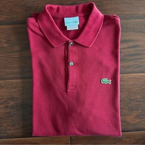 Lacoste Red Polo Men’s Size 4 (medium)